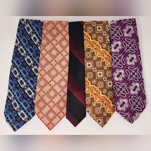 5 vintage Wembley Wemlon fabric ties